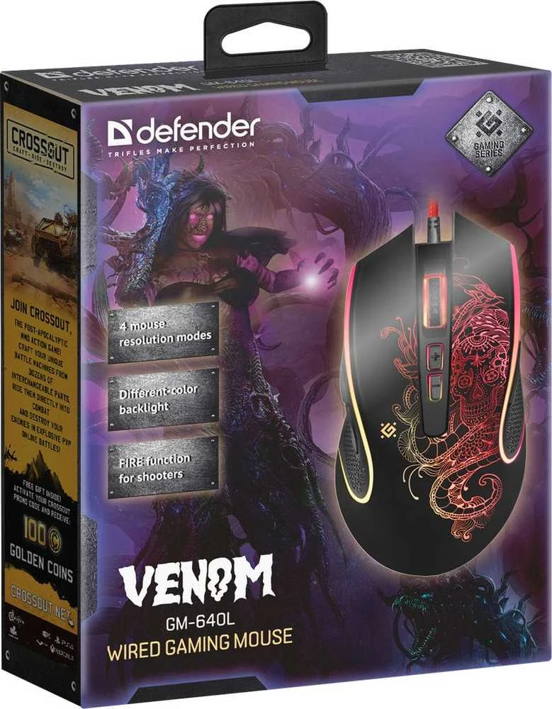 Pelė Defender Venom GM-640L (52640)