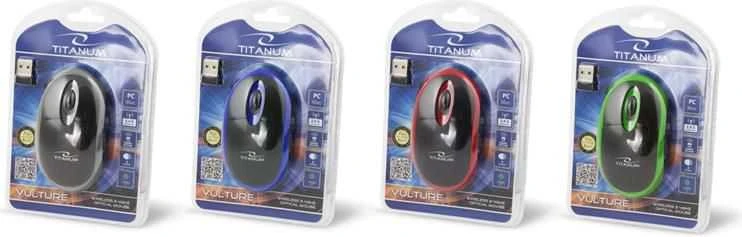 Belaidė optinė pelė Esperanza TITANUM TM116G VULTURE - 3D | 2.4 GHz| 1000 DPI