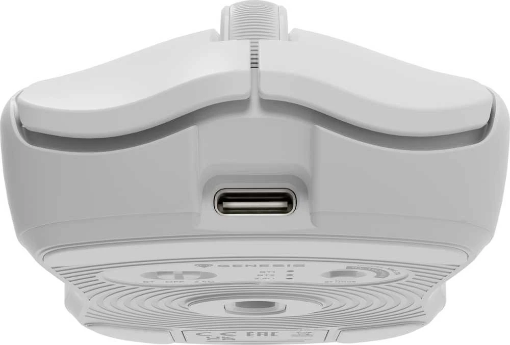 Genesis Zircon 500 G2 | Pelė žaidimams | Wireless/su laidu | 2.4 GHz, Bluetooth, USB | Baltas