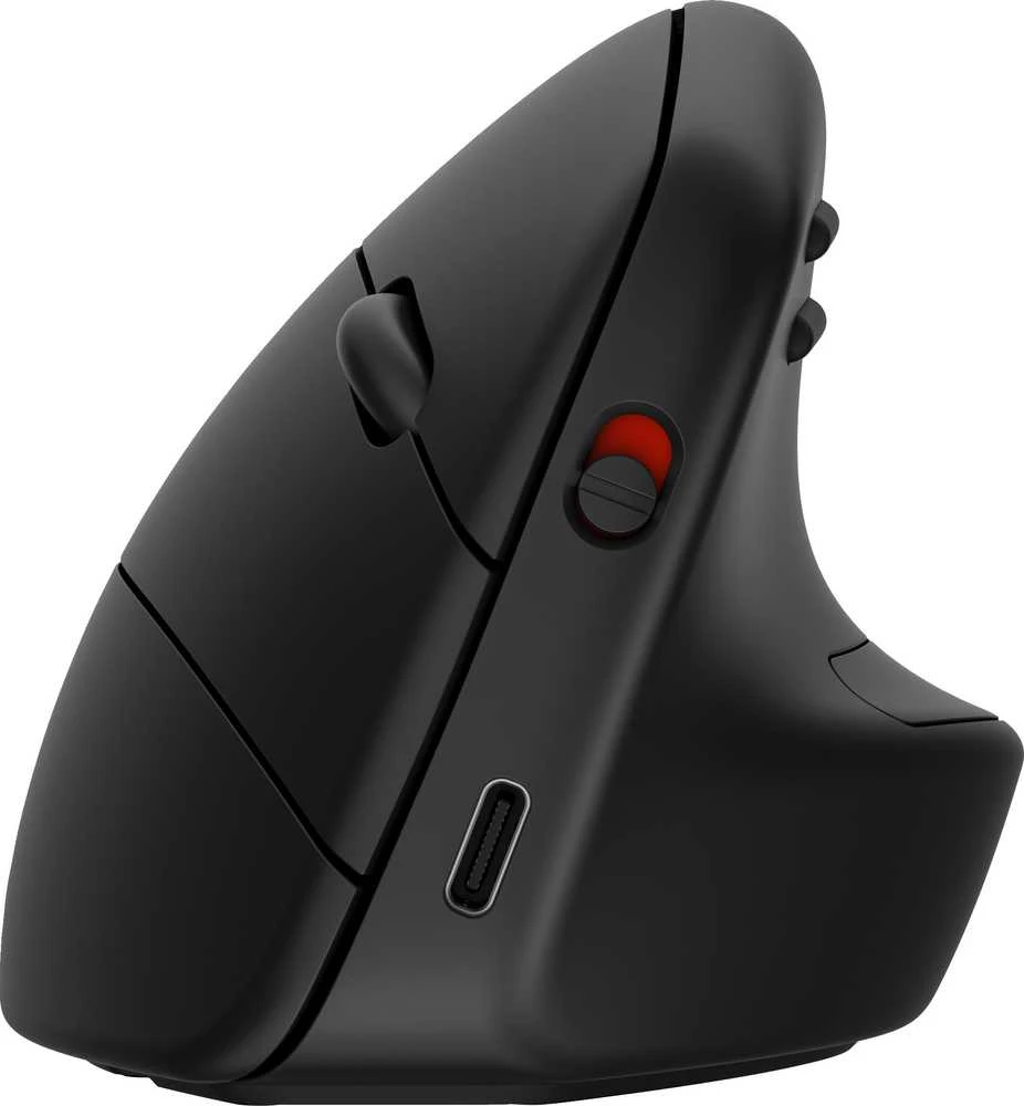 Hewlett Packard (HP) HP 925 Ergonomic Vertical Wireless Bluetooth Pelė - Detachable Riešo atrama, Multi-Surface - Juodas