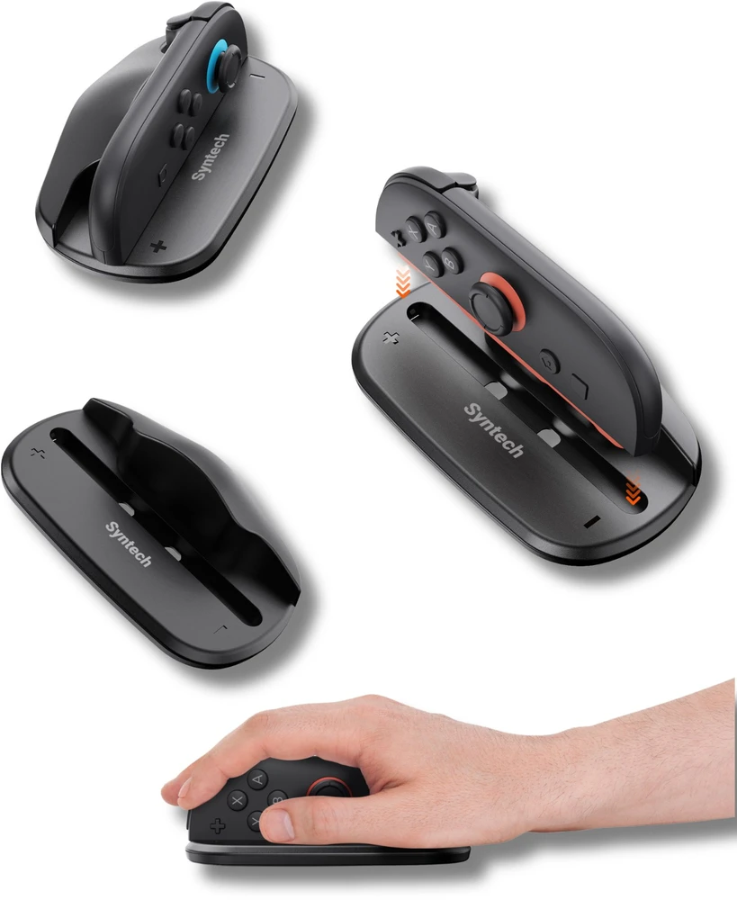 Laikiklis 2x Mouse-Mode G17, skirtas Joy-Con prie Nintendo Switch 2, juodas (SB11138)