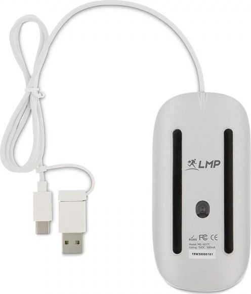 Pelė LMP Easy Pelė USB-C, sidabrinė