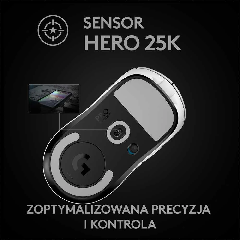 Belaidė žaidimų pelė Logitech G Pro X Superlight, Balta