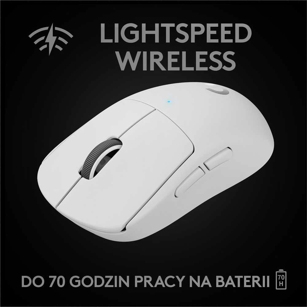 Belaidė žaidimų pelė Logitech G Pro X Superlight, Balta