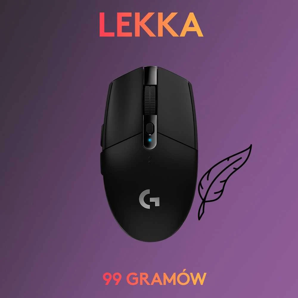 Pelė žaidimams Logitech G305, juodos spalvos