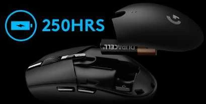 Belaidė žaidimų pelė Logitech G305 Hero, Lightspeed, Balta