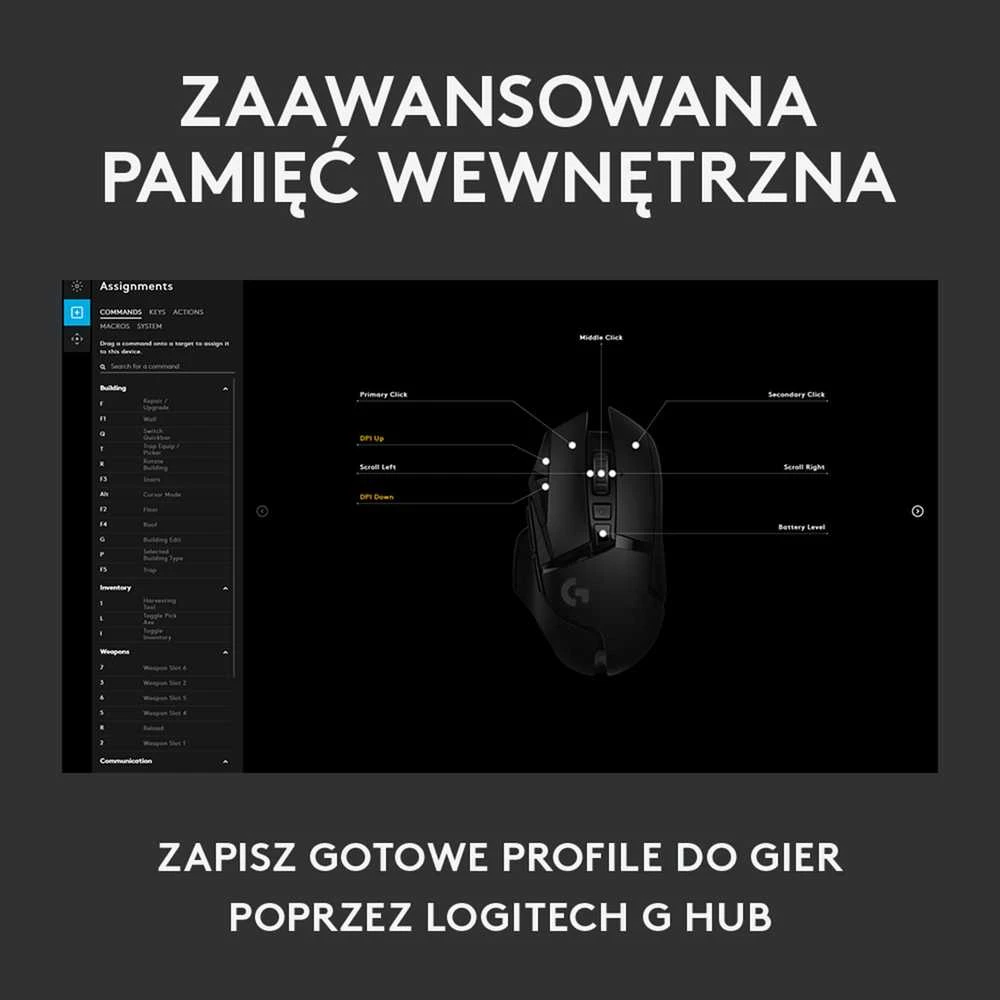 Žaidimų pelė Logitech G502 Hero