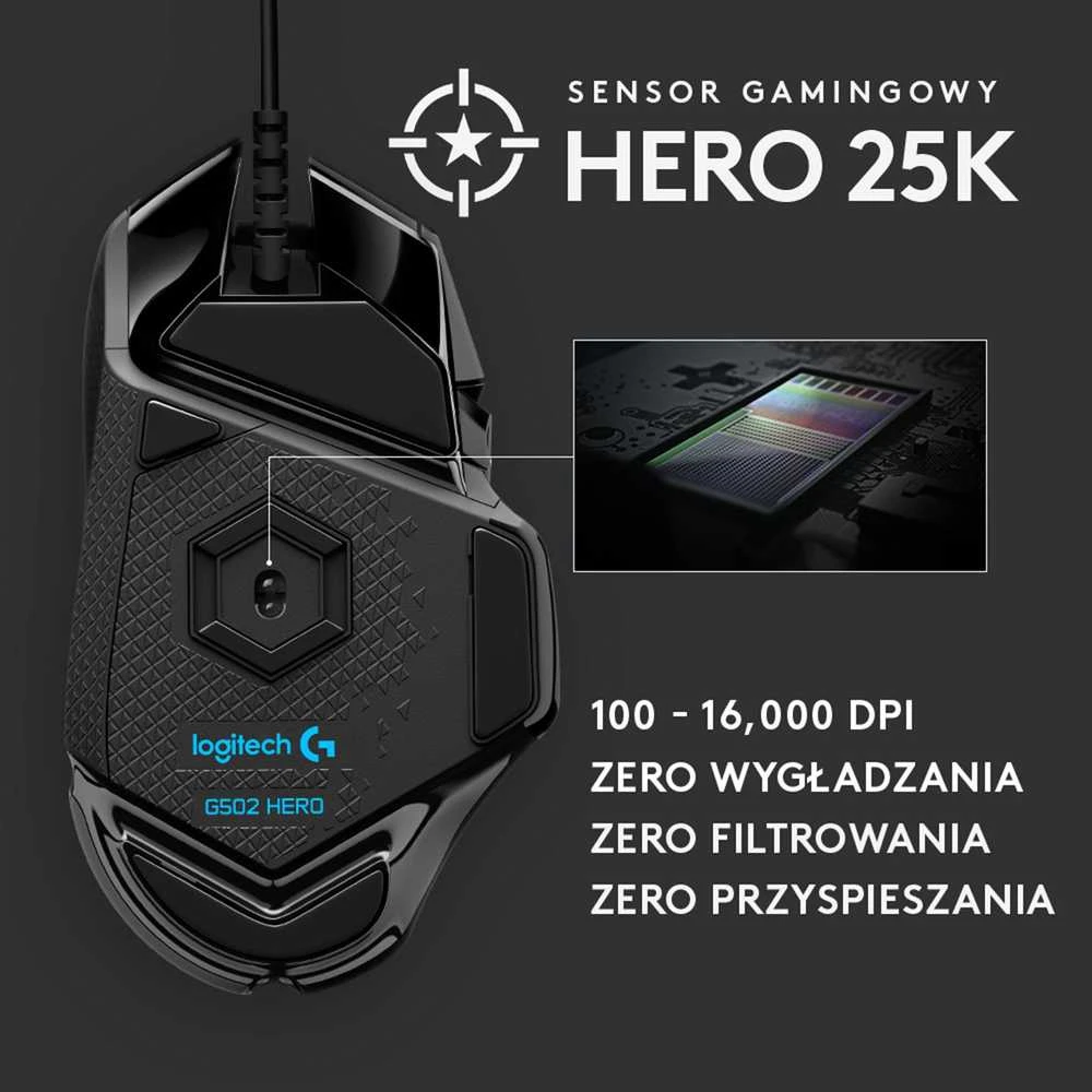 Žaidimų pelė Logitech G502 Hero