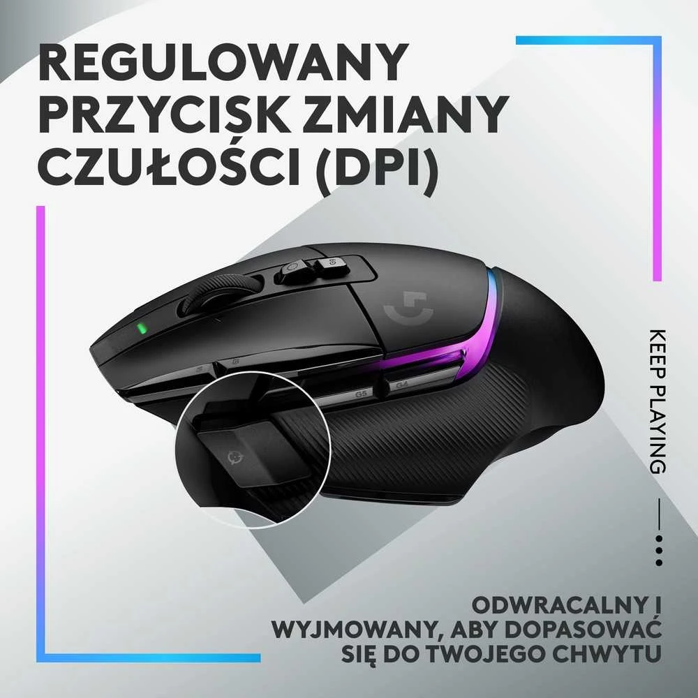 Žaidimų Pelė Logitech G502 X PLUS, juoda