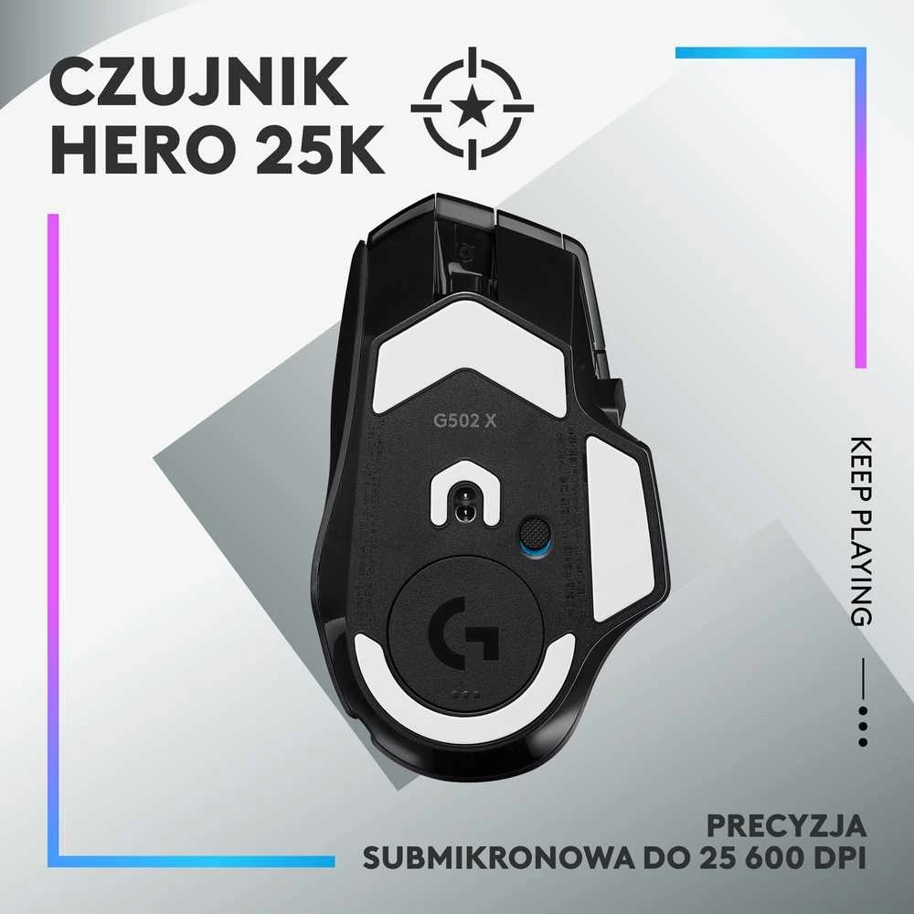 Žaidimų Pelė Logitech G502 X PLUS, juoda
