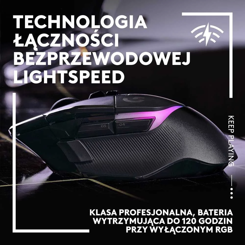 Žaidimų Pelė Logitech G502 X PLUS, juoda