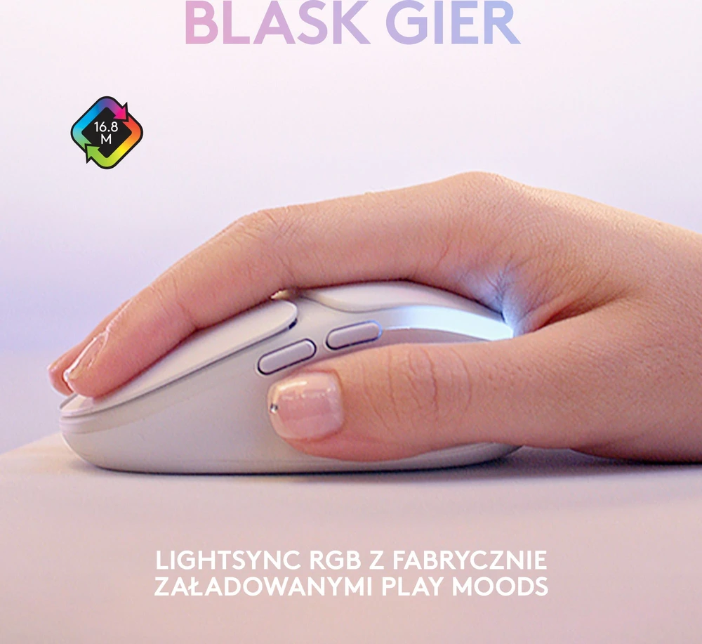 LOGITECH G705 Belaidė pelė žaidimams - OFF Baltas - EER2