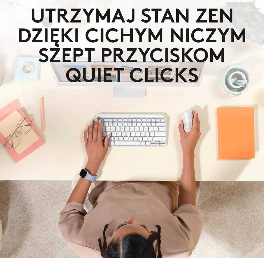 Kompiuterinė pelė Logitech Lift for Mac, Baltos spalvos