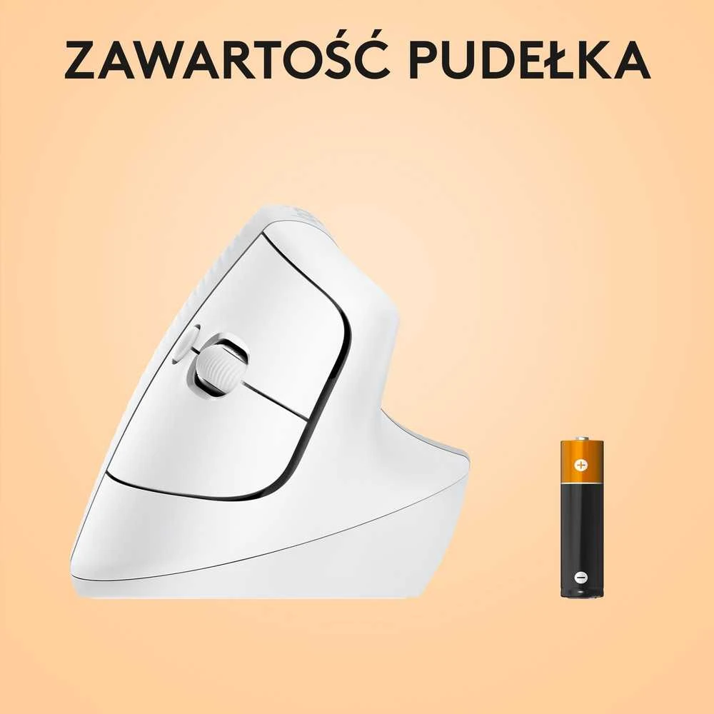 Kompiuterinė pelė Logitech Lift for Mac, Baltos spalvos