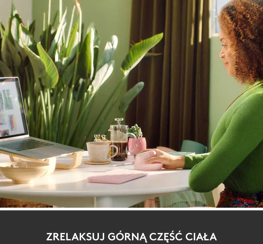 Pelė Logitech Lift, rožinė