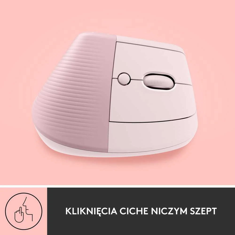 Pelė Logitech Lift, rožinė