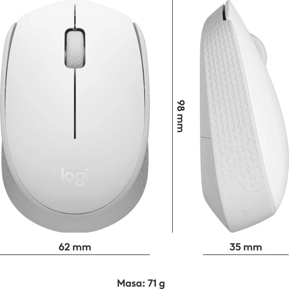 LOGITECH M171 Belaidė pelė - Baltas