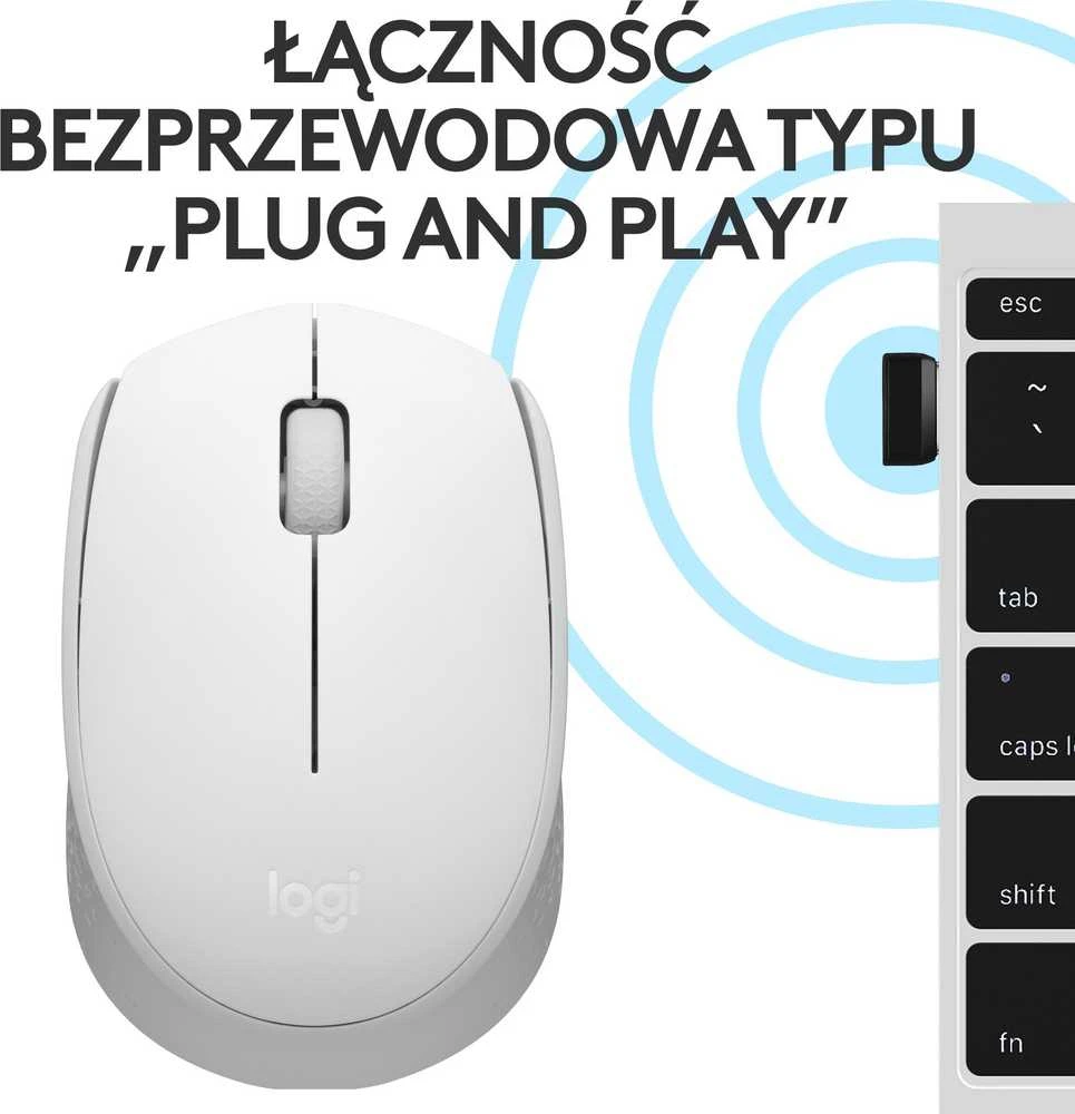 LOGITECH M171 Belaidė pelė - Baltas