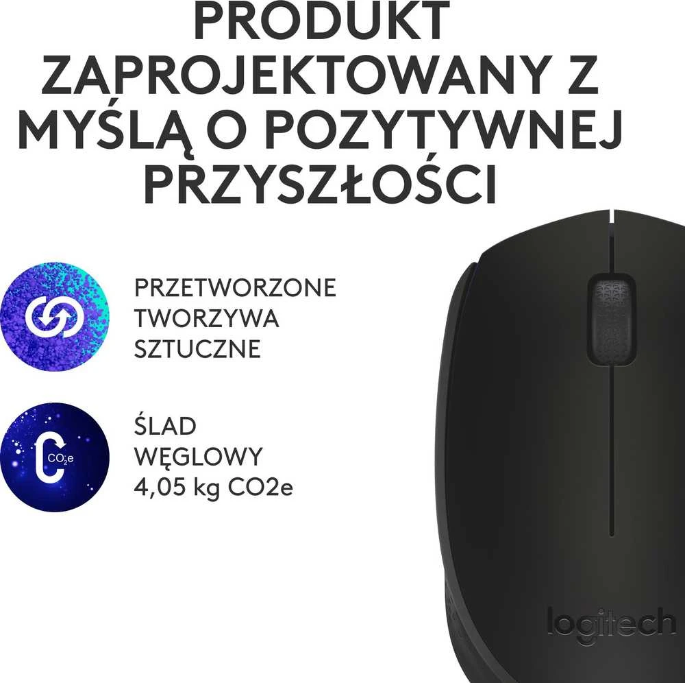 Belaidė pelė Logitech M171, Juoda