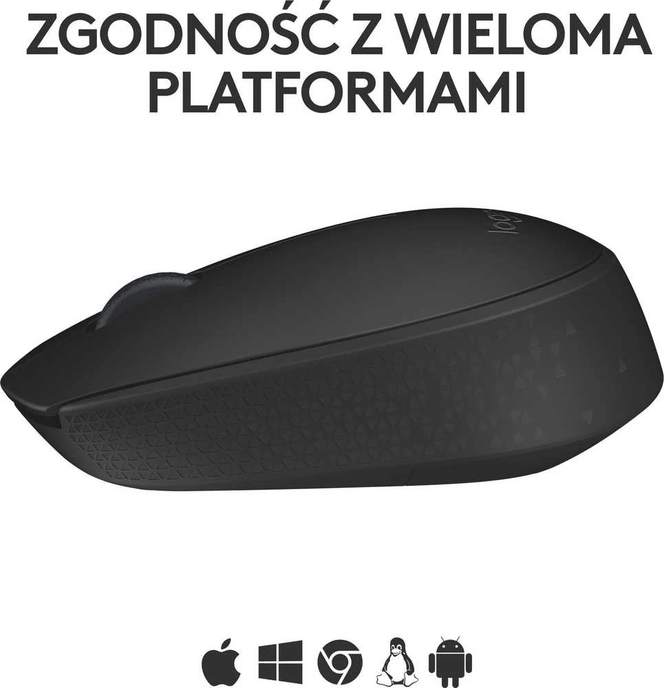 Belaidė pelė Logitech M171, Juoda