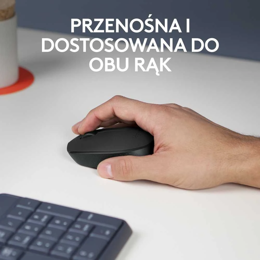 Belaidė pelė Logitech M171, Juoda