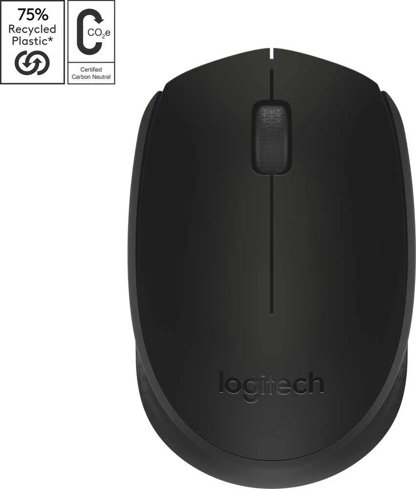 Belaidė pelė Logitech M171, Juoda
