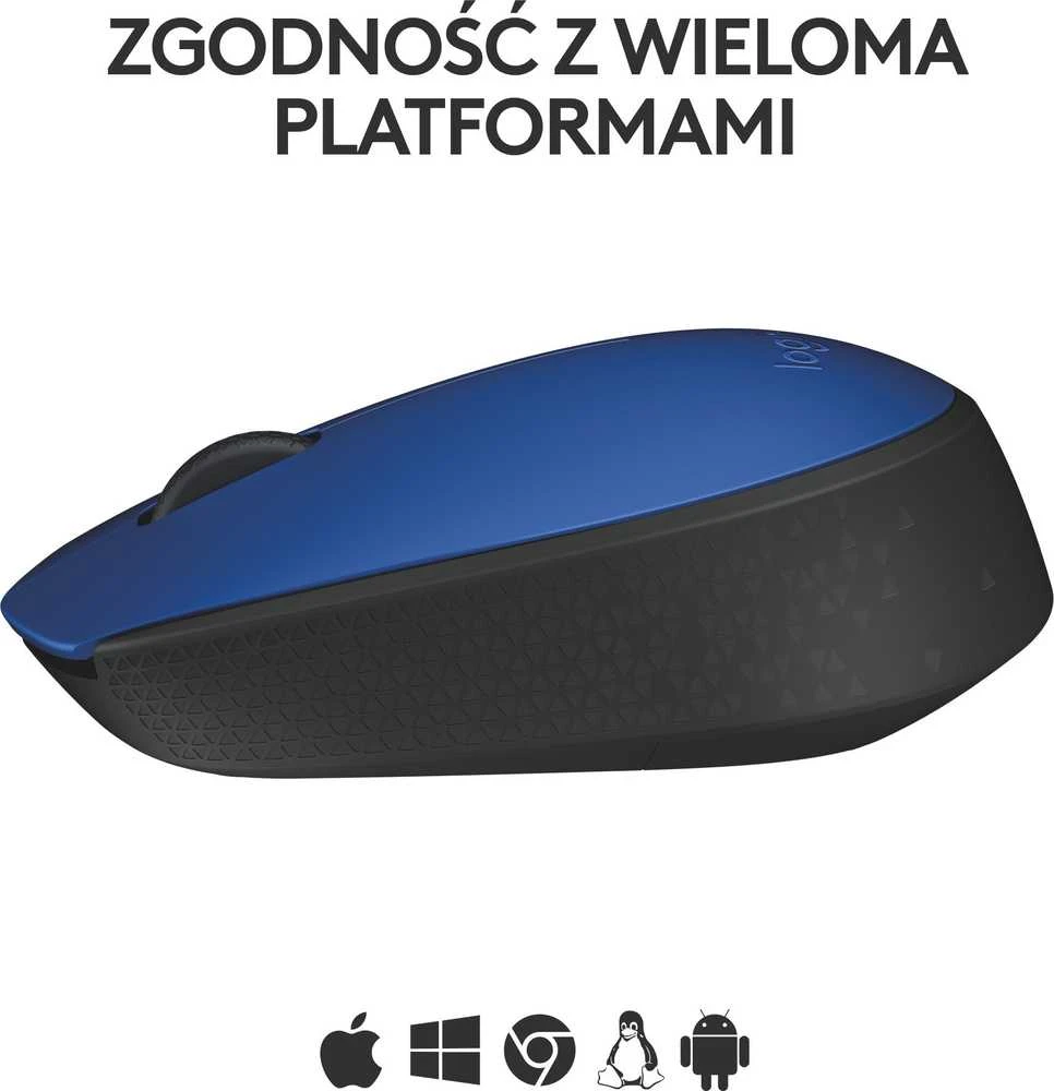 Belaidė pelė Logitech M171, mėlyna