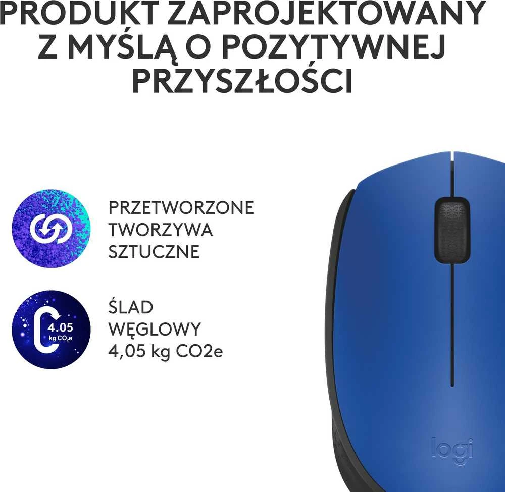 Belaidė pelė Logitech M171, mėlyna