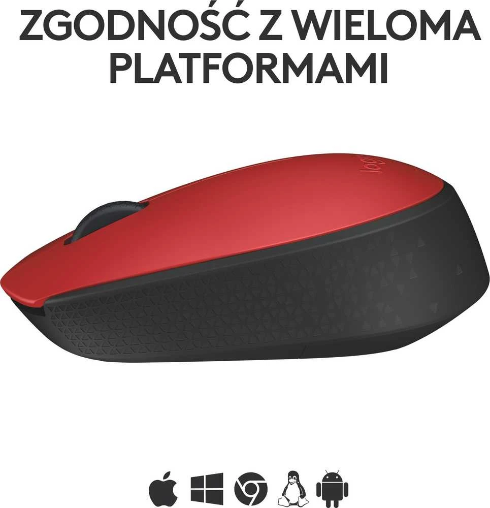 Pelė Logitech M171, raudona (910-004641)