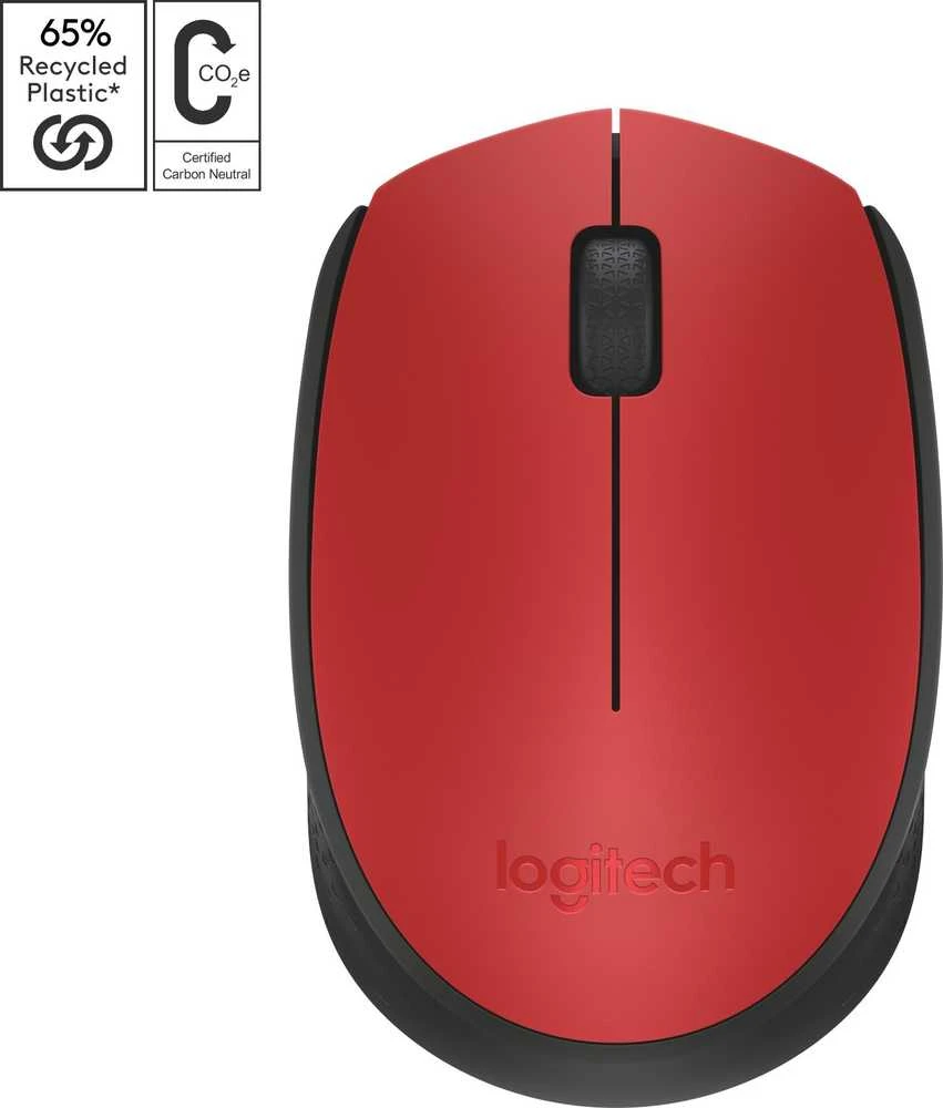 Pelė Logitech M171, raudona (910-004641)