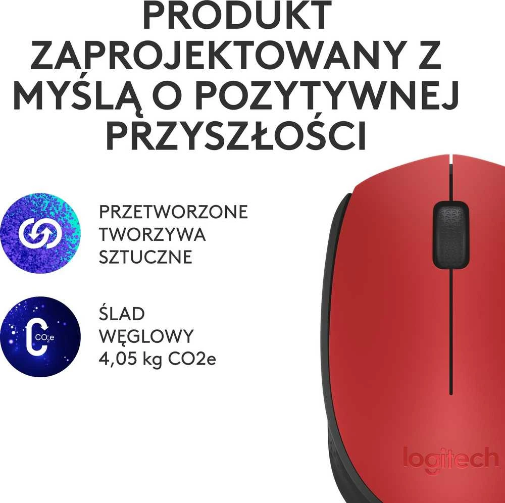 Pelė Logitech M171, raudona (910-004641)