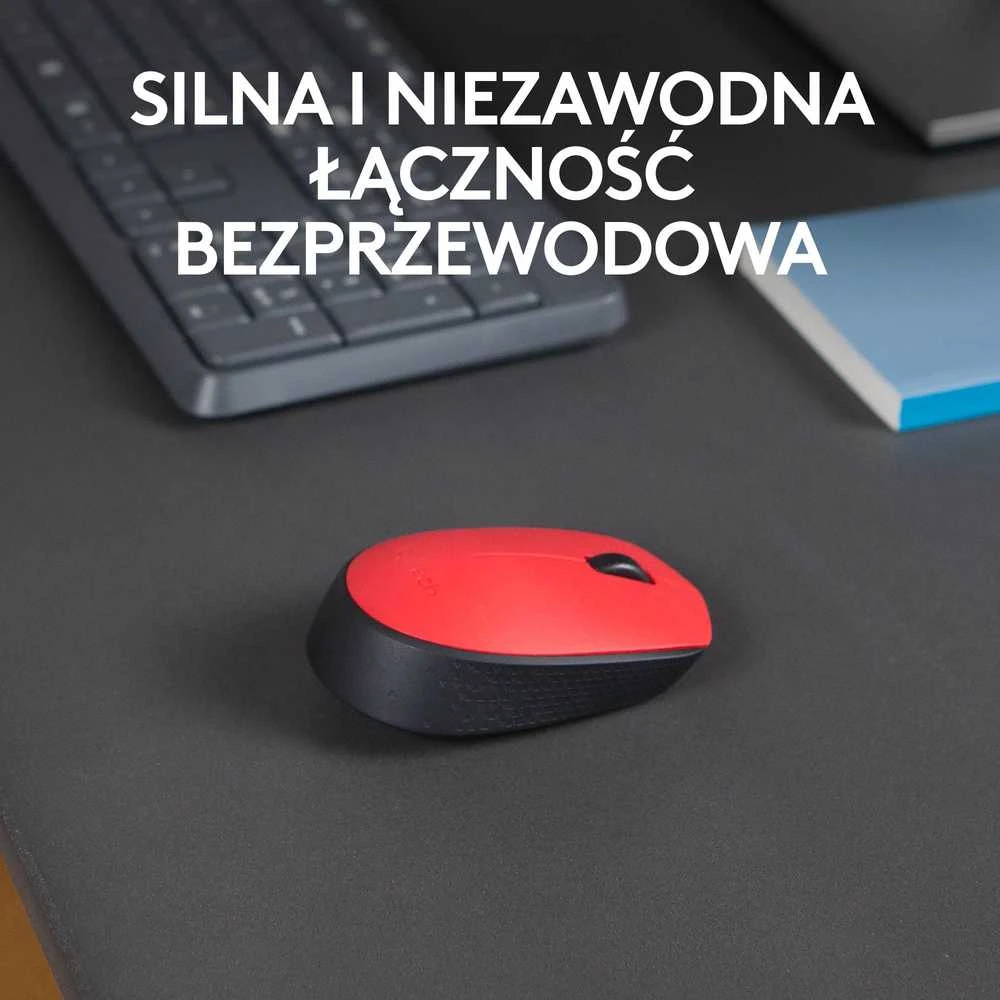 Pelė Logitech M171, raudona (910-004641)