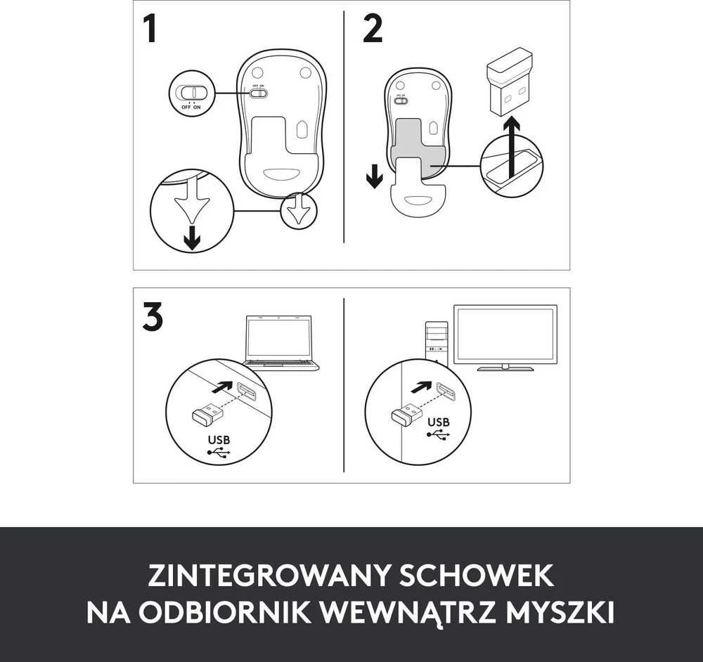 Bevielė pelė Logitech M185 pilka