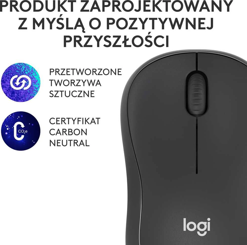 Belaidė pelė Logitech M240 Silent Bluetooth Mouse, grafito spalvos
