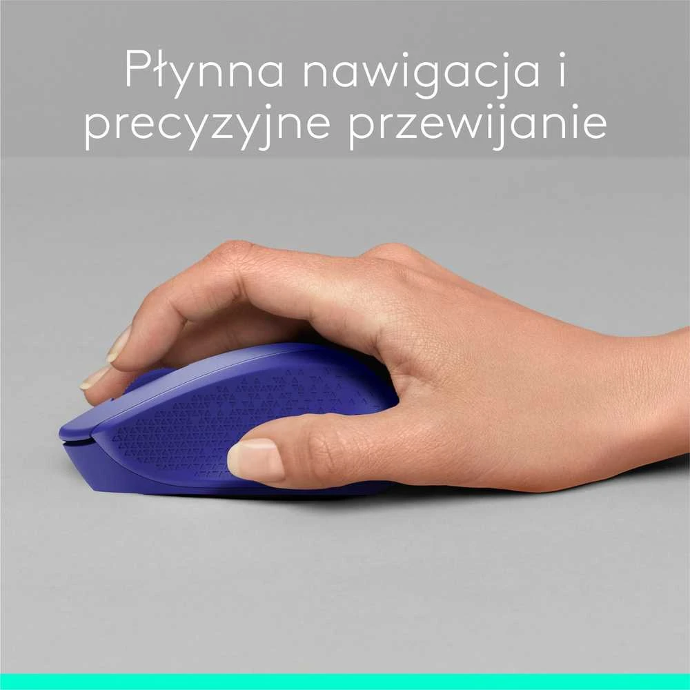 Belaidė pelė Logitech M330 Silent Plus, Mėlyna
