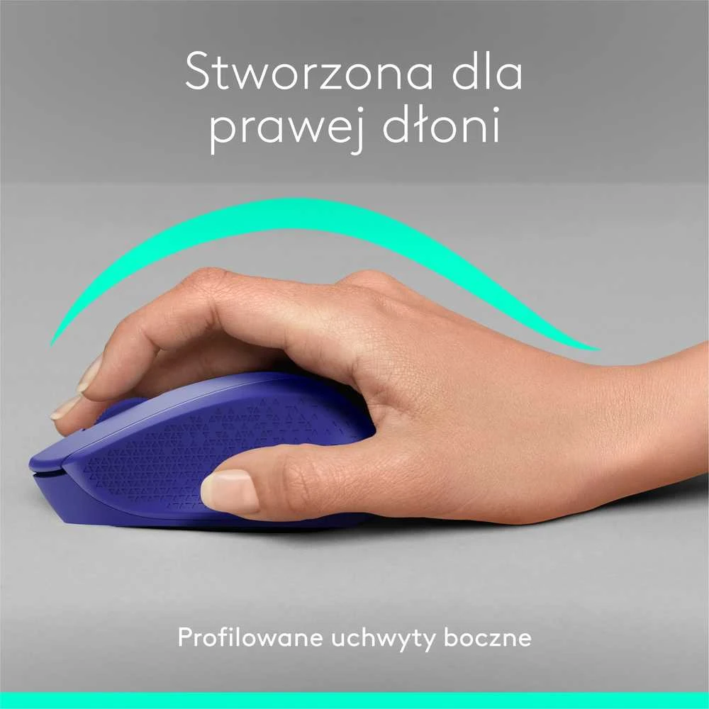 Belaidė pelė Logitech M330 Silent Plus, Mėlyna