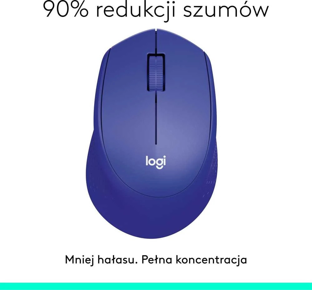 Belaidė pelė Logitech M330 Silent Plus, Mėlyna