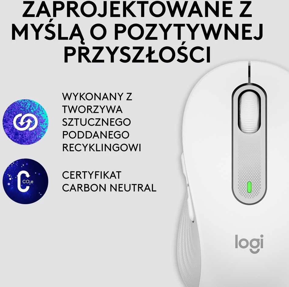Belaidė pelė Logitech Signature M650 L, baltos spalvos