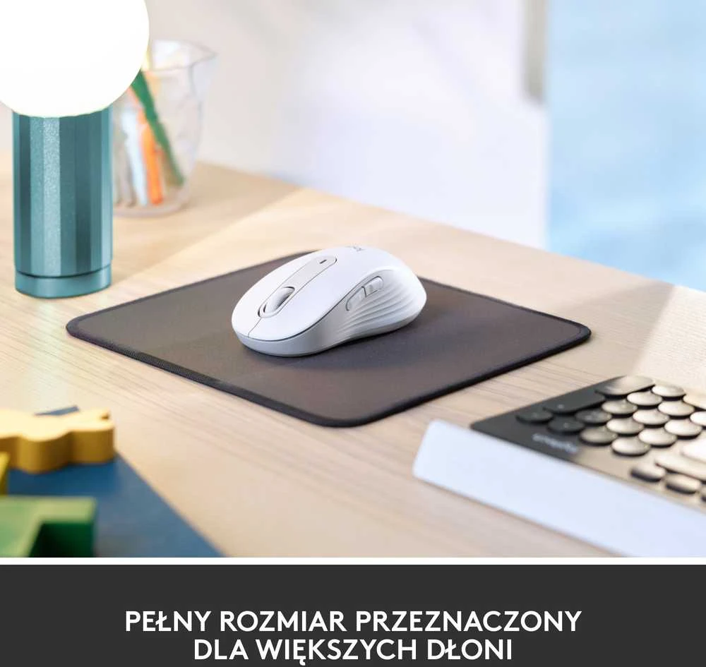 Belaidė pelė Logitech Signature M650 L, baltos spalvos