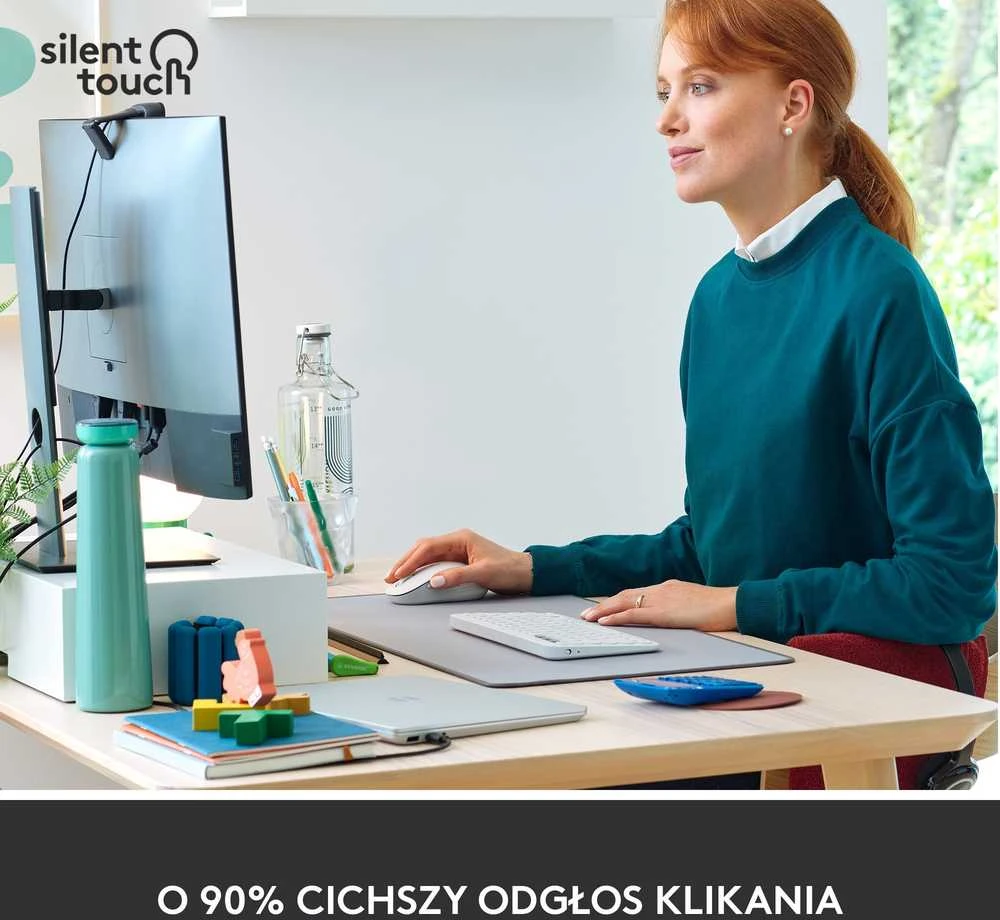 Belaidė pelė Logitech Signature M650 L, baltos spalvos