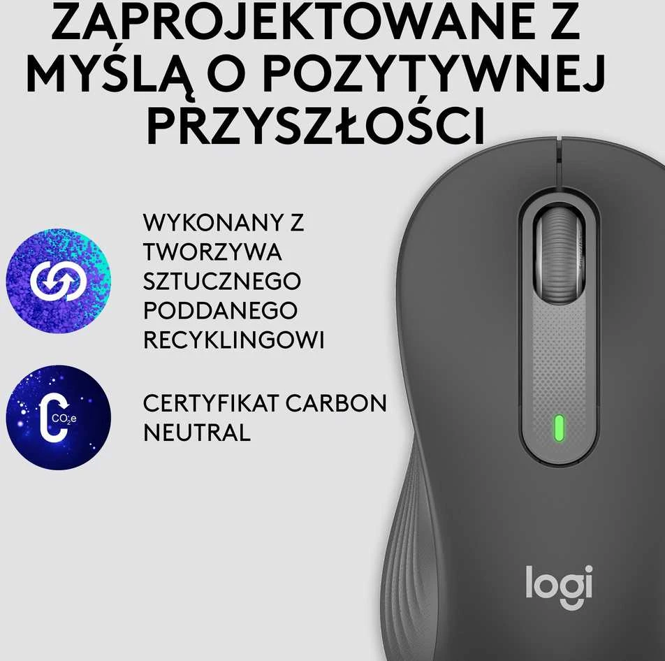 Belaidė pelė Logitech Signature M650 L Left, grafito spalvos