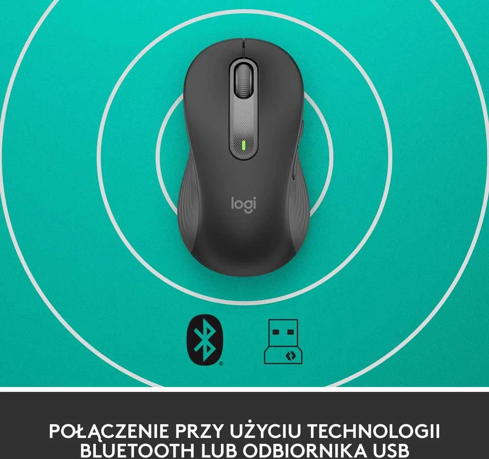 Belaidė pelė Logitech Signature M650 L Left, grafito spalvos