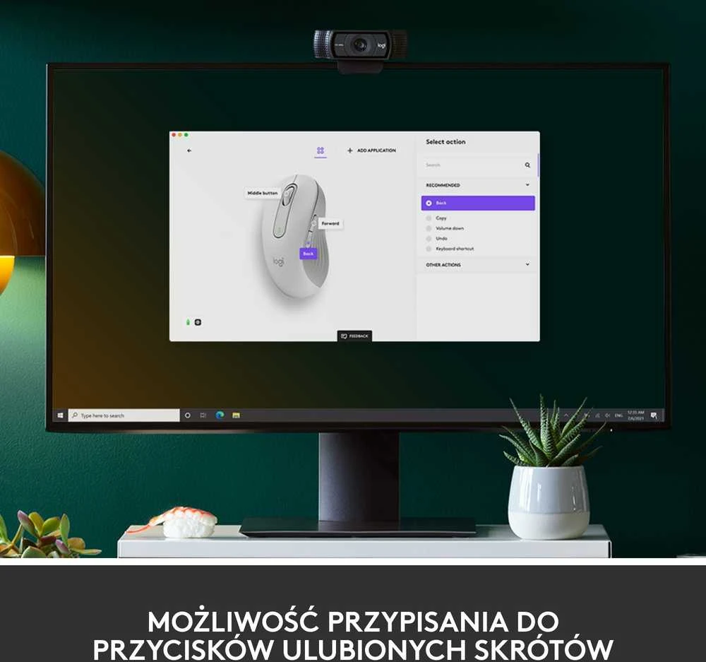 Belaidė pelė Logitech Signature M650 L Left, baltos spalvos