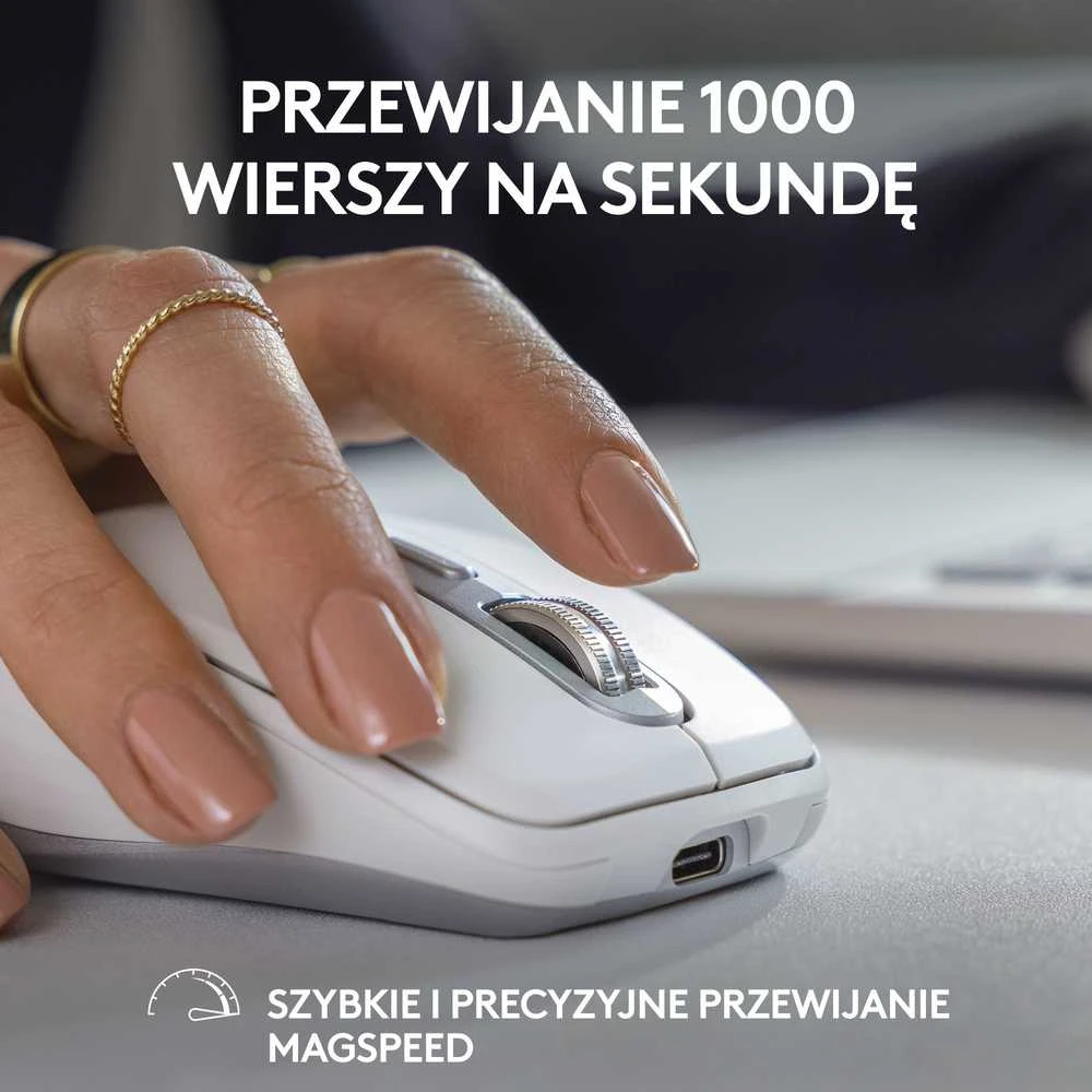 Belaidė pelė Logitech MX Anywhere 3S, šviesiai pilkos spalvos