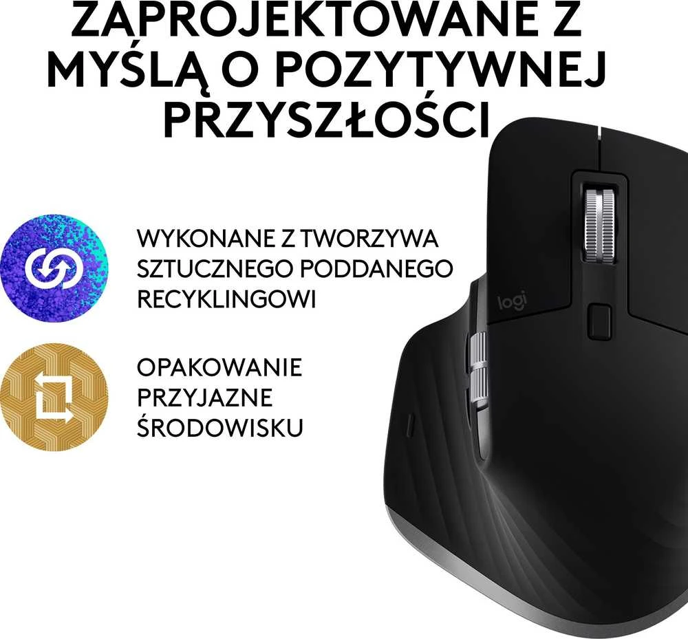 Belaidė pelė Logitech MX Master 3S for Mac, pilkos spalvos