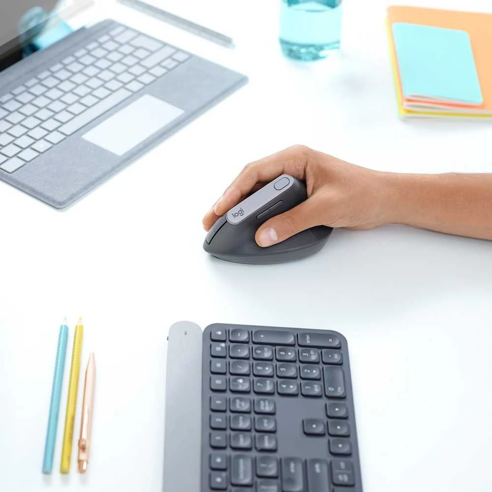 Belaidė pelė Logitech MX Vertical, pilka