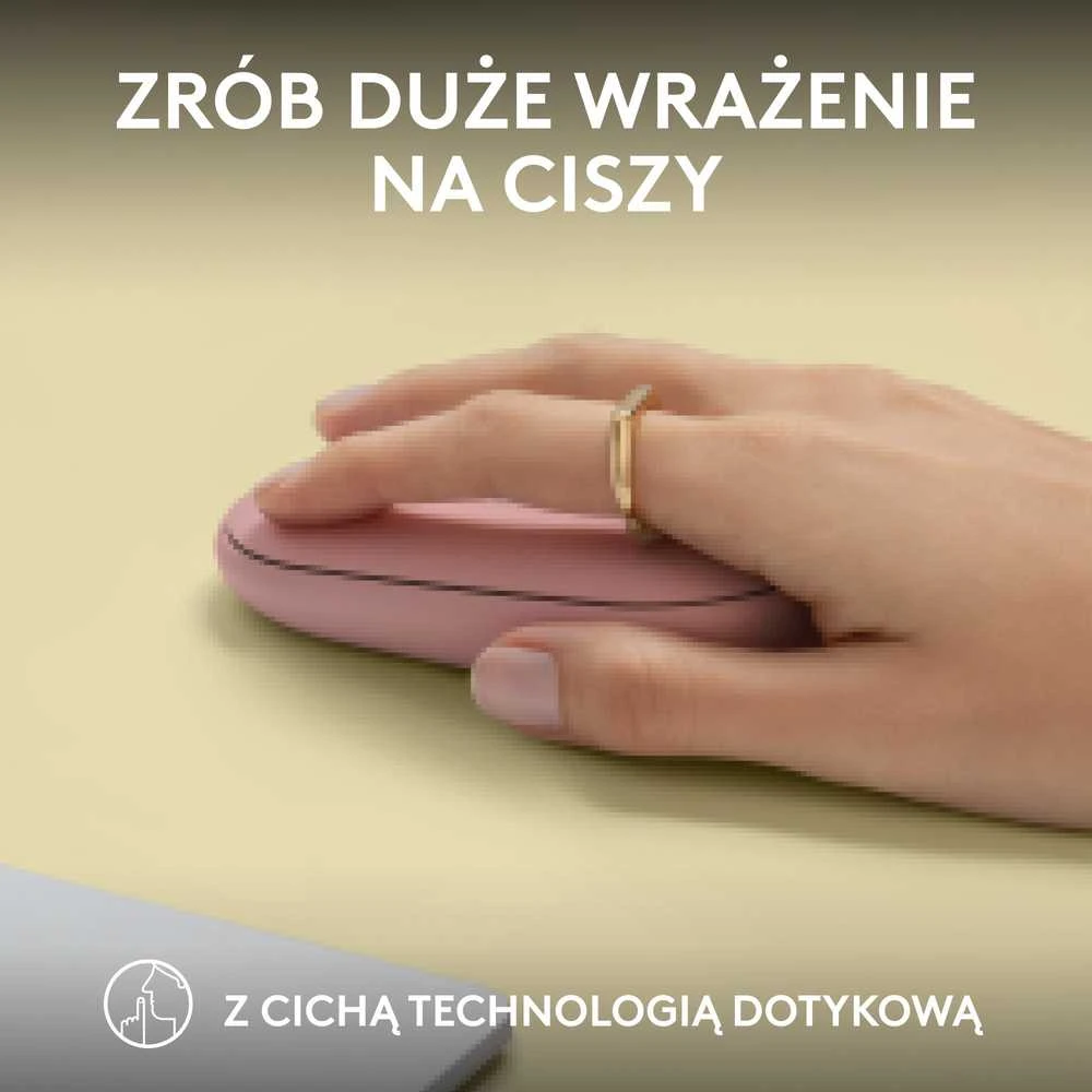 Belaidė pelė Logitech Pebble 2 M350s, Rožinė