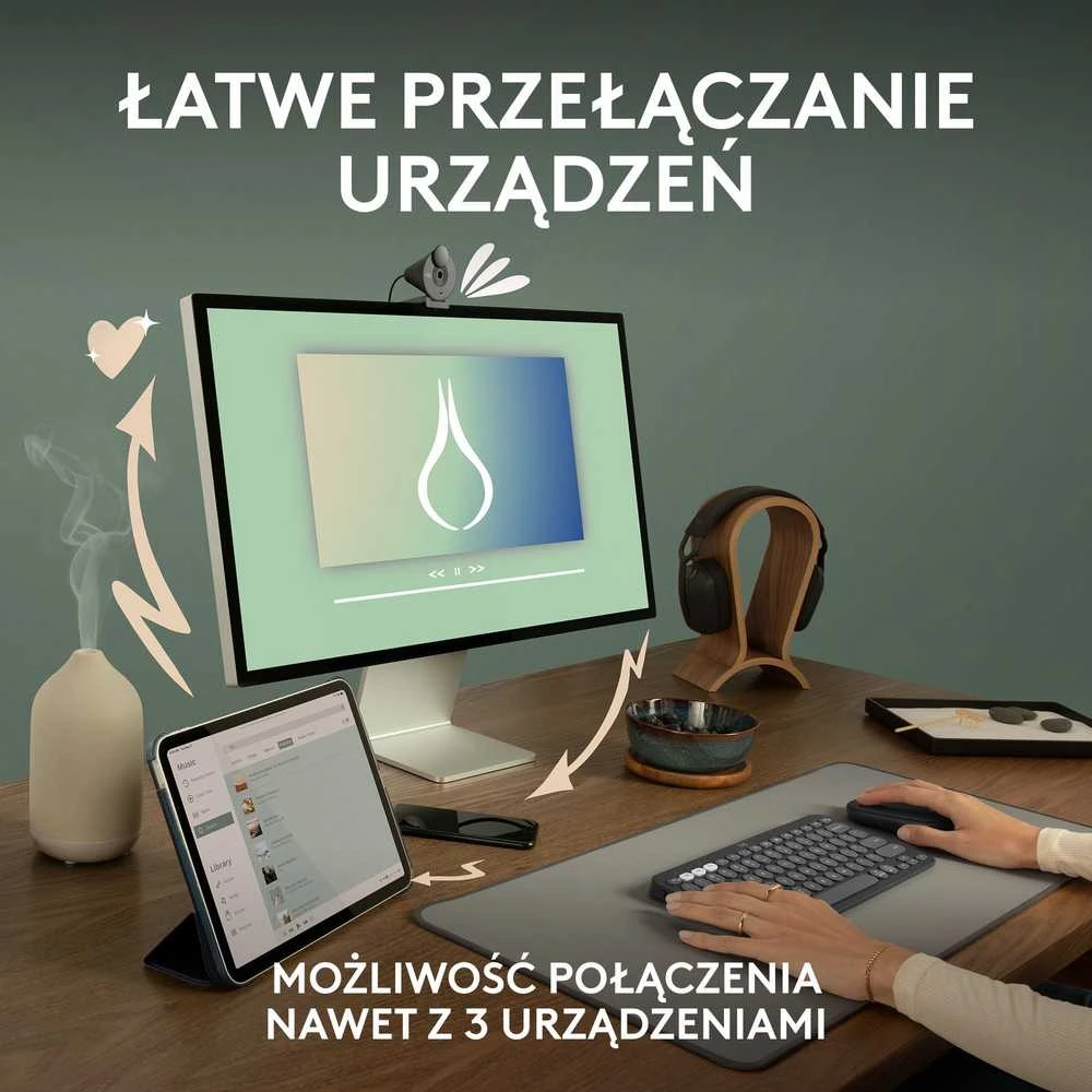 Belaidė pelė Logitech Pebble 2 M350s, Rožinė