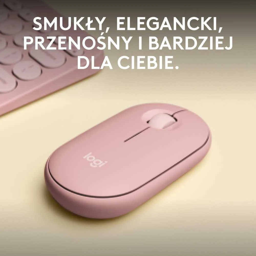 Belaidė pelė Logitech Pebble 2 M350s, Rožinė