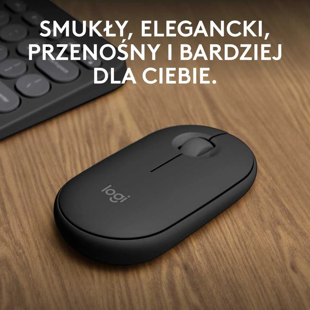 Belaidė pelė Logitech Pebble Mouse 2 M350s, Juoda